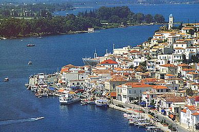 Poros town looking in north-west direction